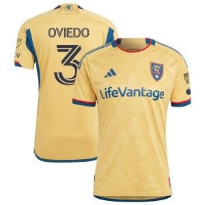 Bryan Oviedo Real Salt Lake adidas 2023 The Beehive State Kit Authentic Jersey - Gold