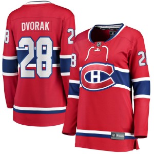 Christian Dvorak Montreal Canadiens Fanatics Branded Women's Home Breakaway Player Jersey - Red