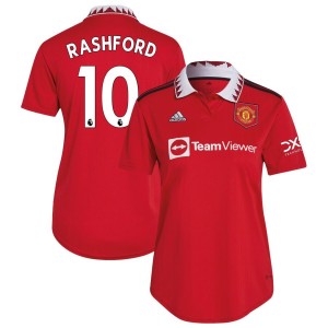 Marcus Rashford Manchester United adidas Women's 2022/23 Home Replica Jersey - Red