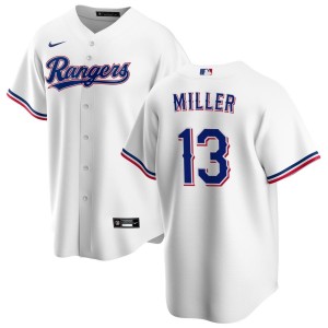 Brad Miller Texas Rangers Nike Home Replica Jersey - White