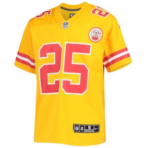 Boys' Grade School Clyde Edwards-Helaire Nike Chiefs Inverted Team Game Jersey - Gold