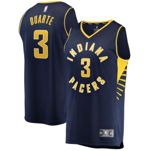 Chris Duarte Indiana Pacers Fanatics Branded 2021/22 Fast Break Replica Jersey - Icon Edition - Navy
