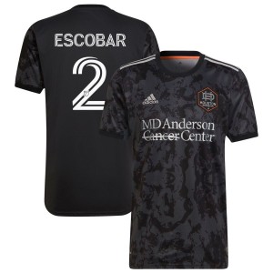 Franco Escobar Houston Dynamo FC adidas 2022 The Bayou City Jersey Replica Jersey - Black