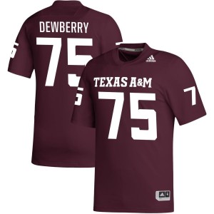 Kam Dewberry Texas A&M Aggies adidas NIL Replica Football Jersey - Maroon