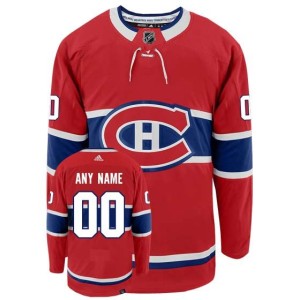 Customizable Montreal Canadiens Adidas Primegreen Authentic NHL Hockey Jersey