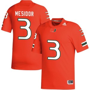 Akheem Mesidor Miami Hurricanes adidas NIL Replica Football Jersey - Orange