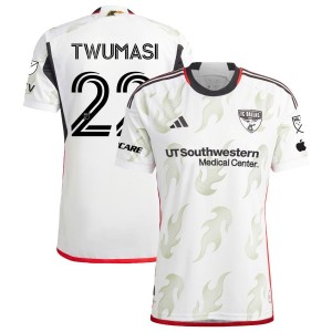 Ema Twumasi FC Dallas adidas 2023 Burn Baby Burn Authentic Jersey - White