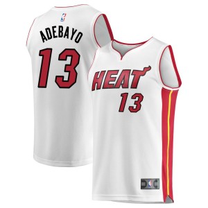 Bam Adebayo Miami Heat Fanatics Branded Fast Break Replica Jersey - Association Edition - White