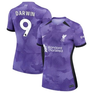 Darwin Nunez Darwin Liverpool Nike Women's 2023/24 Third Stadium Replica Jersey - Purple