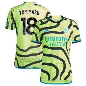 Takehiro Tomiyasu  Arsenal adidas 2023/24 Away Replica Jersey - Yellow