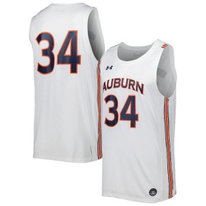 Auburn Tigers Under Armour Replica Basketball Jersey - White