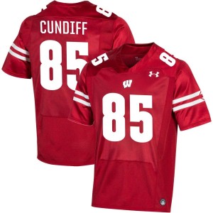 Clay Cundiff Wisconsin Badgers Under Armour NIL Replica Football Jersey - Red