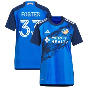 Isaiah Foster FC Cincinnati adidas Women's 2023 River Kit Replica Jersey - Blue
