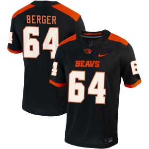 Ryan Berger Oregon State Beavers Nike NIL Replica Football Jersey - Black