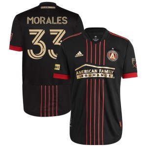 Efran Morales Atlanta United FC adidas 2021 The BLVCK Kit Authentic Jersey - Black