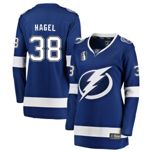 Brandon Hagel Tampa Bay Lightning Fanatics Branded Women's Home 2022 Stanley Cup Final Breakaway Jersey - Blue