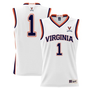 #1 Virginia Cavaliers ProSphere Youth Basketball Jersey - White