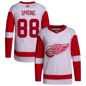 Daniel Sprong Detroit Red Wings adidas Away Primegreen Authentic Pro Jersey - White