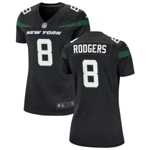 Aaron Rodgers New York Jets Nike Women's Alternate Game Jersey - Stealth Black