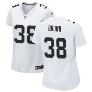 Brittain Brown Las Vegas Raiders Nike Women's Game Jersey - White