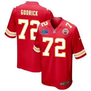 Jason Godrick Kansas City Chiefs Nike Super Bowl LVII Game Jersey - Red