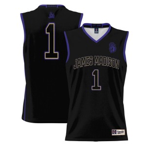 #1 James Madison Dukes ProSphere Basketball Jersey - Black