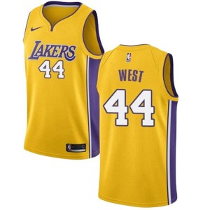 Men's Los Angeles Lakers Jerry West Icon Edition Jersey - Gold