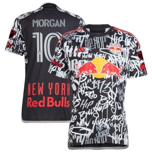 Lewis Morgan New York Red Bulls adidas 2023 Freestyle Authentic Player Jersey - Black