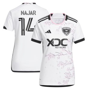 Andy Najar D.C. United adidas Women's 2023 The Cherry Blossom Kit Replica Player Jersey - White