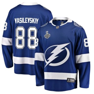 Andrei Vasilevskiy Tampa Bay Lightning Fanatics Branded 2021 Stanley Cup Champions Home Breakaway Jersey - Blue