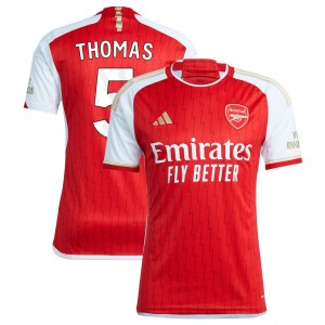 Thomas Partey Thomas Arsenal adidas 2023/24 Home Replica Jersey - Red