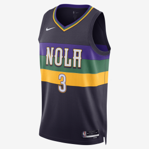 CJ McCollum New Orleans Pelicans City Edition Nike Dri-FIT NBA Swingman Jersey - Purple Dynasty