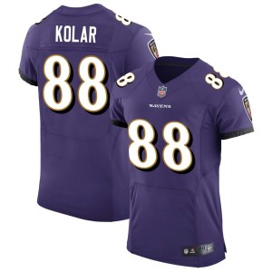 Charlie Kolar Baltimore Ravens Nike Speed Machine Elite Jersey - Purple