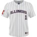 #1 Illinois Fighting Illini ProSphere Baseball Jersey - White