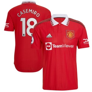 Carlos Casemiro Manchester United adidas 2022/23 Home Authentic Player Jersey - Red