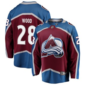 Miles Wood Colorado Avalanche Fanatics Branded Home 2022 Stanley Cup Champions Breakaway Jersey - Burgundy
