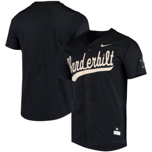 Vanderbilt Commodores Nike Vapor Untouchable Elite Replica Full-Button Baseball Jersey - Black