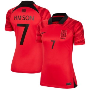Son Heung-min South Korea National Team Nike Women's 2022/23 Home Breathe Stadium Replica Jersey - Red