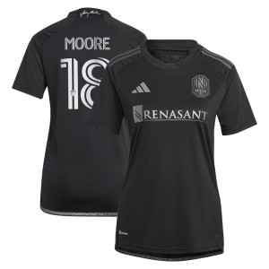 Shaq Moore Nashville SC adidas Women's 2023 Man In Black Kit Replica Player Jersey - Black