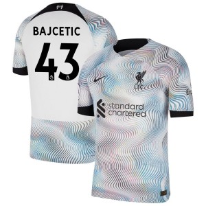 Stefan Bajcetic Liverpool Nike 2022/23 Away Vapor Match Authentic Jersey - White