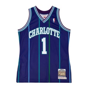 Authentic Muggsy Bogues Charlotte Hornets Alternate 1994-95 Jersey