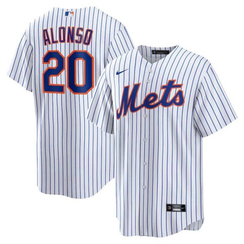 Men's New York Mets Pete Alonso Home Player Name Jersey - White