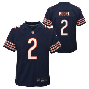 Youth D.J. Moore Chicago Bears Navy Game Jersey
