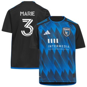 Paul Marie San Jose Earthquakes adidas Youth 2023 Active Fault Jersey Replica Jersey - Blue