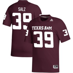 Sam Salz Texas A&M Aggies adidas NIL Replica Football Jersey - Maroon