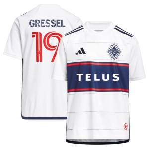 Julian Gressel Vancouver Whitecaps FC adidas Youth 2023 Bloodlines Replica Player Jersey - White