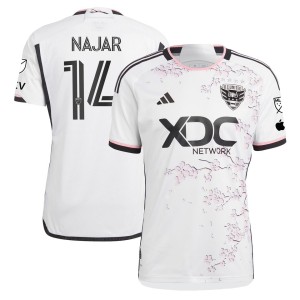 Andy Najar D.C. United adidas 2023 The Cherry Blossom Kit Authentic Player Jersey - White