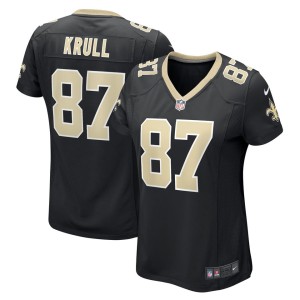 Lucas Krull New Orleans Saints Nike Women's Game Player Jersey - Black