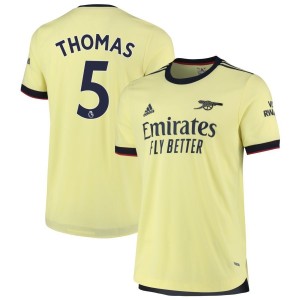 Thomas Partey Thomas Arsenal adidas 2021 Away Authentic Jersey - Pearl Citrine