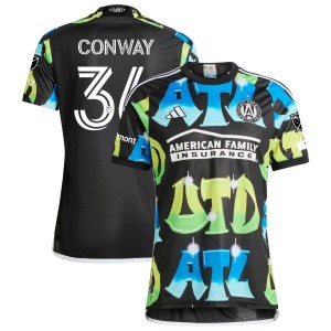 Jackson Conway  Atlanta United FC adidas 2023 The 404 Authentic Jersey - Black